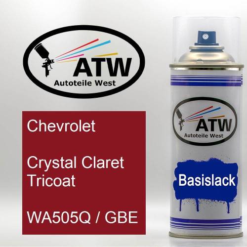 Chevrolet, Crystal Claret Tricoat, WA505Q / GBE: 400ml Sprühdose, von ATW Autoteile West.